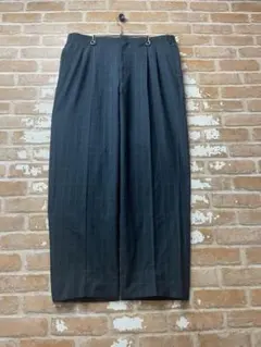 00s チェックスラックス　スラックス　ワイドスラックス　2タック　y2k 古着