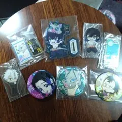 鬼滅の刃キーホルダー缶バッジセット全7種