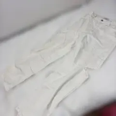 me+emselect ホワイト デニムパンツ ダメージ加工のサムネイル