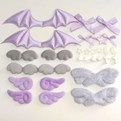 ハンドメイド パーツ まとめ売り デコ 紫 パープル