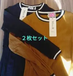 リブ Tシャツ
