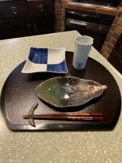 半月木製ランチョンマット　6枚セット（約39cm×34cm）