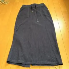 ダークネイビー ポケット付き タイトスカート