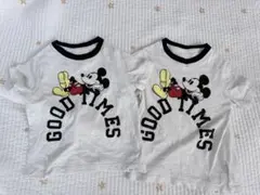 110cm &100cm ミッキーTシャツ2枚セット