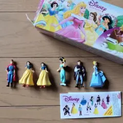 ディズニープリンセス☆白雪姫シンデレラジャスミン王子チョコエッグ付録
