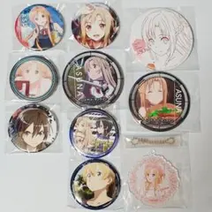 ソードアート・オンライン abec 缶バッジ SAO キリト アスナ 12 - メルカリ