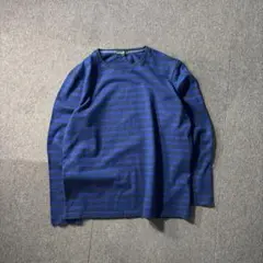 Eddie Bauer ボーダー カットソー クルーネック ロンT ヘビーのサムネイル