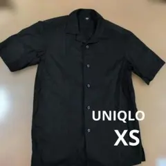 UNIQLO ユニクロ メンズ 半袖 オープンカラーシャツ ブラック XSのサムネイル