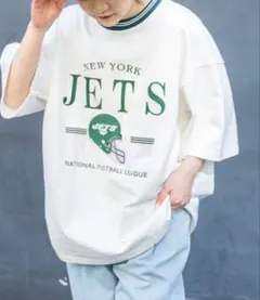 WEGO ウィゴー NFL ラインリブBIG Tシャツ 半袖Mサイズのサムネイル