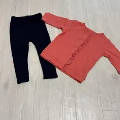 クレードスコープ　アプレレクール　ベビー服 女の子 レギンスとカーディガン　2点