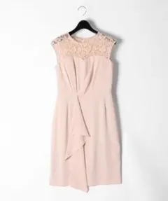 【超美品】グレースコンチネンタル タックタイトフリルワンピース ピンク34