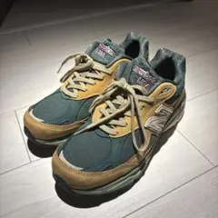 ニューバランス 990 v3 27.5 茶　緑