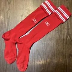 Mizuno サッカーソックス レッド ストライプ