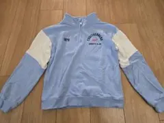 H&M　トレーナー　水色　130　襟　男の子
