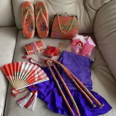 ゆ1910⭐️七五三❤️はこせこセット❤️小物セット❤️新品あり⭐️可愛い⭐️着物⭐️和装小物