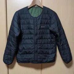 montbell リバーシブル中綿コート ブラック/グリーン