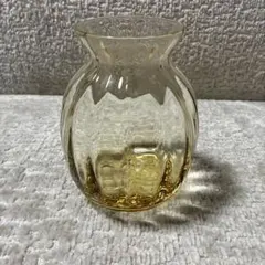 クリア・ゴールド ガラス花瓶