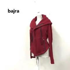 bajra デザインジャケット ライダース風 size1 ボルドー y2k