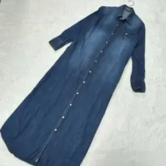 アーバンリサーチ インディゴ デニムシャツワンピース 羽織り