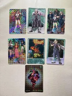 美品 ファイナルファンタジー7 カードダス キラカード 6枚セット 1996年 美品 ファイナルファンタジー7 カードダス キラカード 6枚セット 1996