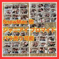 SnowMan スノーマン ジャニアイ ブロマイド フォト バラ売り可能