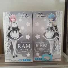 Re:ゼロ ラム レム プレミアムフィギュア 2体セット
