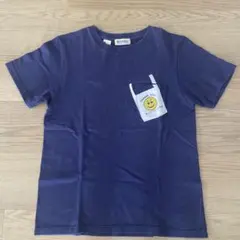 BEAMS BOY スマイル ポケット Tシャツ ネイビーのサムネイル