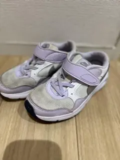 Nike エアマックス　キッズスニーカー グレー/ラベンダー
