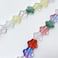 bp112/アクリルビーズ◇カラフル　にゃんこの手　1連