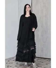 新品未使用niana トランスペアレントヘムセットアップドレス　Mサイズ