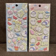 【２枚セット】まるもふびより　モップ　ぷっくりシール　立体シール　サンリオ