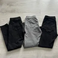 ユニクロ　スキニーパンツ Lサイズ　3本セットまとめ売り