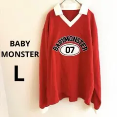BABYMONSTER ロングスリーブ シャツ RED 赤 L トレーナー