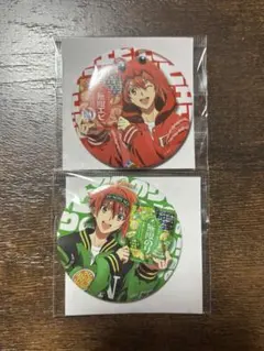 アイドリッシュセブン アイナナ 七瀬陸 缶バッジ 無限エビ 無限のり