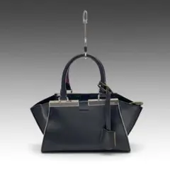 FENDI フェンディ ピーカブー 黒 マルチカラー ハンドバッグ 美品
