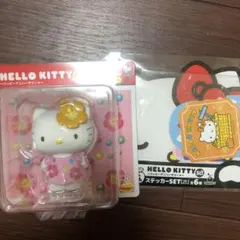ハローキティ50周年Happyくじ A賞 フィギュア 6 ステッカー