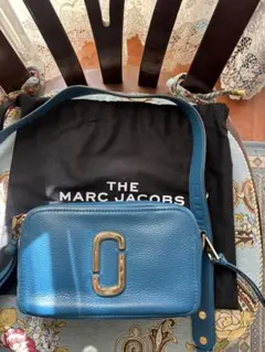 MARC JACOBS 青 レザー ショルダーバッグ