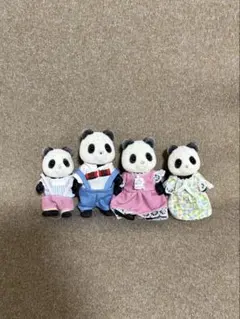 ★バラ売り相談可 シルバニアファミリー パンダ 4体セット