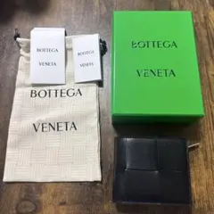 【超美品】BOTTEGA VENETA カセット コインパース付き 二つ折り財布