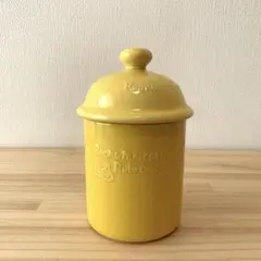 【匿名配送】ボーノメルカート 陶器製 キャニスター イエロー　マルチストッカー