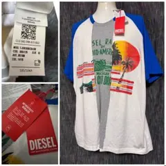 未使用 定価17600円　DIESEL ドッキングTシャツ グレンマーティンス期