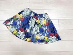 ケイトスペード　サタデイ　水彩　ミニスカート　フレアスカート　ブルーのサムネイル