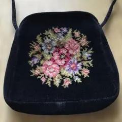FEILER 花柄刺繍 ショルダーバッグ中古