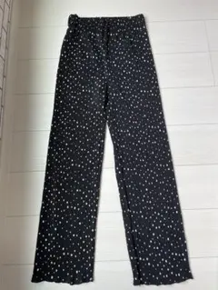 coca ドット　プリーツ　パンツ　Mサイズ ブラックのサムネイル