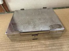 角型滅菌カスト(フタ・底開閉式) ☆ステンレス製、医療用、レトロ
