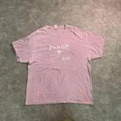 【GILDAN】後染め　フロントプリントTシャツ　XL　古着usedSM50