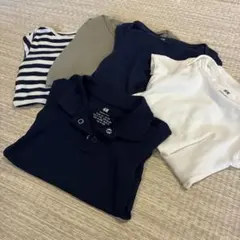 ［まとめ売り］H&M 半袖ロンパース 5枚セット 70サイズ