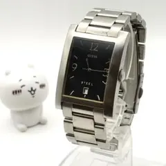 GUESS ゲス 腕時計 デイト スクエアケース ブラック文字盤