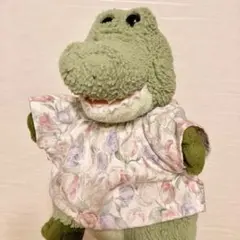 ぬいぐるみ ワーリー お洋服 ヴィンテージチューリップ柄スモック