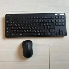 ELECOM ワイヤレスキーボード+マウスセット　ブラック
